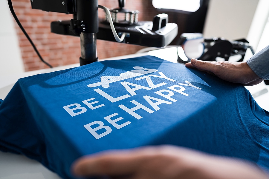 Heat Transfer T Shirt Printing. Tshirt Merchandise